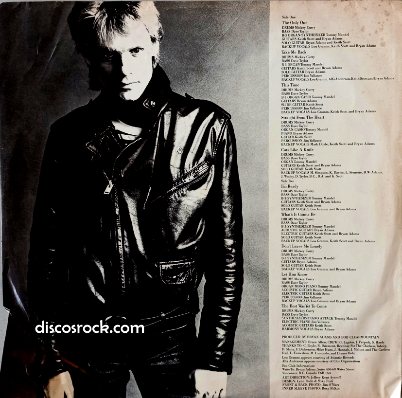 BRYAN ADAMS - Cuts Like a Knife - IMPORTADO - Imagen 3