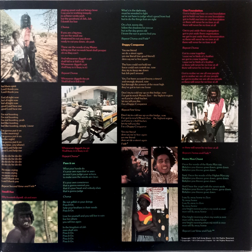BOB MARLEY & THE WAILERS - Burnin' - IMPORTADO - Imagen 3